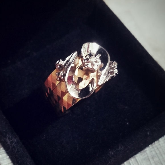 Custom 14K Handmade Vintage 💍 Diamond Ring 😯 - Picture 4 of 12